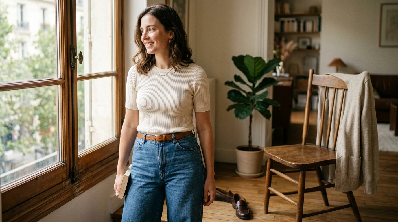 Vintage Slim Knitted Tee: Fit, Styling & Care Guide